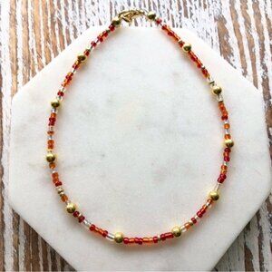 Sun Goddess Seed Bead Anklet